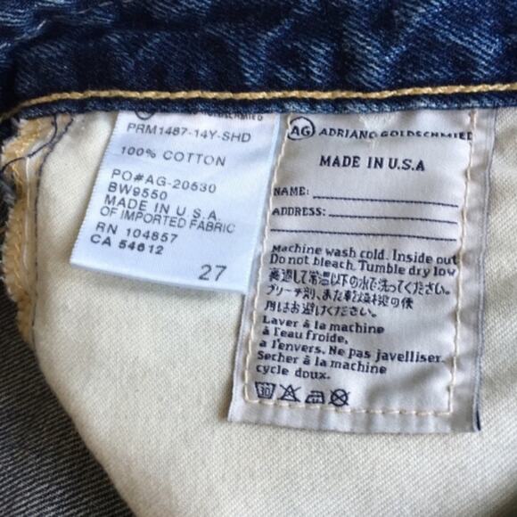 AG Goldschmied Bonnie cut off jean shorts size 27 NWT - Picture 7 of 11